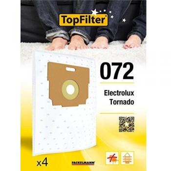 4 Sacs Aspirador Premium TopFilter para Electrolux y Tornado - Modelo 072