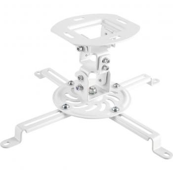 Soporte de Techo para Proyector Hama, Giratorio, Inclinable y Ajustable, hasta 13,5 kg, Color Blanco