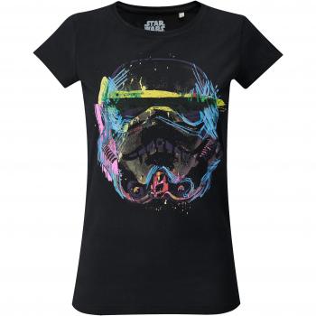La Guerra de las Galaxias Imperial Stormtrooper - Neon Sketch Art Camiseta Mujer Negro