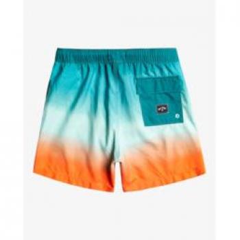 Bañador Billabong All Day Fade Layback - Boardshorts para Chicos 8-16, características: diseño de fade en tonos turquesa, blanco y naranja, longitud de 14 pulgadas, tejido ligero y rápido secado