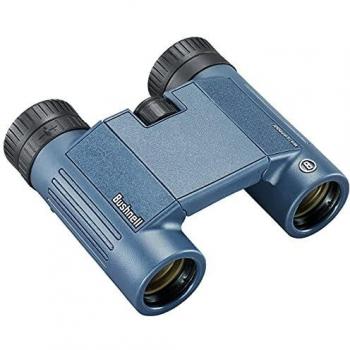 Bushnell 10x25 H2O Waterproof Roof Prism Binocular - Dark Blue, 6.1 Degree AoV, Twist Up Eyecups