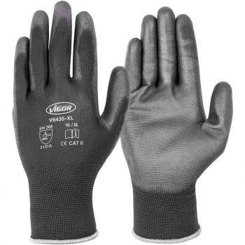 Guantes de trabajo VIGOR V6435-XL, punto fino, tamaño 10