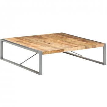 vidaXL Coffee Table 140x140x40 cm Rough Mango Wood