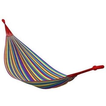 Ampel 24, Hamaca Colorida 200 x 145cm | para Dos Personas | sin travesaño | Capacidad hasta 150 kg