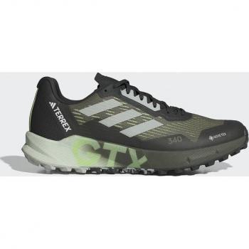 Zapatillas de trail running para hombre adidas Terrex Agravic Flow 2 GTX, características: diseño ligero y transpirable, membrana Gore-Tex impermeable, suela con agarre Continental, amortiguación EVA, sistema de ajuste rápido