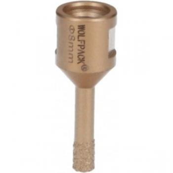 Corona de Diamante para Amoladora 6mm con Conexión Rosca M14