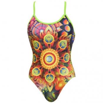 Bañador de natación Ras Circus naranja mujer, bañador Ras para mujer en color multicolor