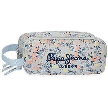 Estuche Pepe Jeans Malila Triple Cremallera, Azul, 22x10x9 cm