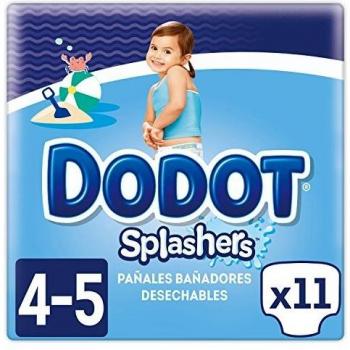 Dodot Splashers Pañales Bañadores Desechables, No se Hinchan y Fácil de Quitar, Talla 4, 9-15 kg - 11 Unidades