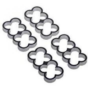 Alphacool 24771 Eiskamm Alu X8-4mm silver - 4 pcs Modding Eiskamm