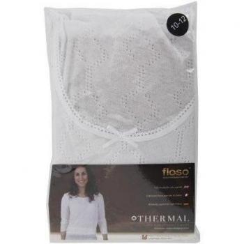 FLOSO - Camiseta térmica interior de manga larga de viscosa para mujer