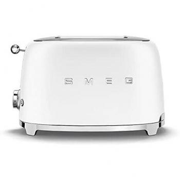Smeg 50's Retro Style 2-Slice Toaster - White Matte Finish, 950W