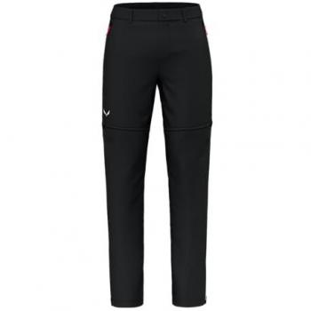 Pantalón Convertible Salewa Puez Talveno Durastretch 2 en 1 para Hombre - Talla 52, Negro