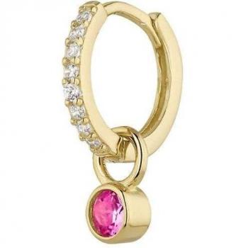 Ear Candy - Piercing de aro Tamara de plata bañado en oro amarillo 18k