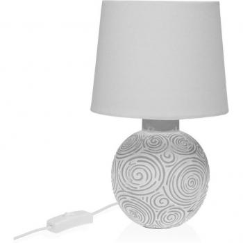Lámpara de mesa Versa Blanco Cerámica 18x30 cm