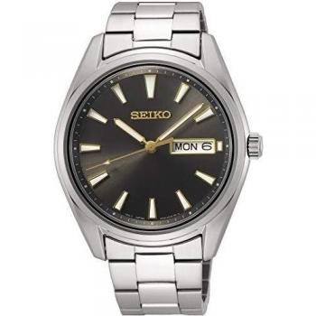 Reloj Seiko Clásico de Hombre con Fecha y Día, Cristal de Zafiro, 40mm, Acero Inoxidable, Modelo SUR343P1
