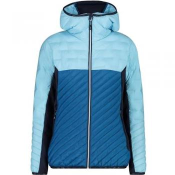 CMP Women's Hybrid Fix Hood Jacket - Blue/Turquoise