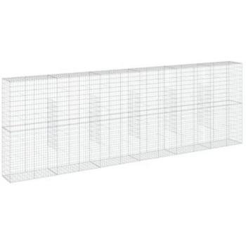 Gabion Basket with Cover 600x50x200 cm Galvanised Iron