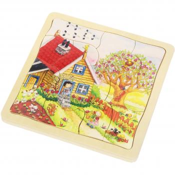 Puzzle de Madera 4 Capas - Las Cuatro Estaciones, 54 Piezas