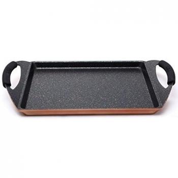Bergner Infinity Chef Asador de Inducción, Aluminio Forjado, Marrón, 30x23 cm