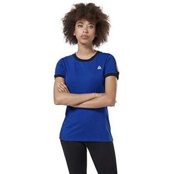 Reebok Linear Logo tee Camiseta, Mujer, Cobalt, L