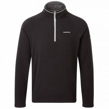 Craghoppers Selby Half Zip Forro Polar, Hombre, Negro, L