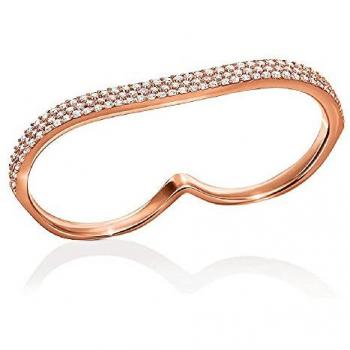 Anillo de Mujer Folli Follie de Acero Inoxidable Rosa Talla 16