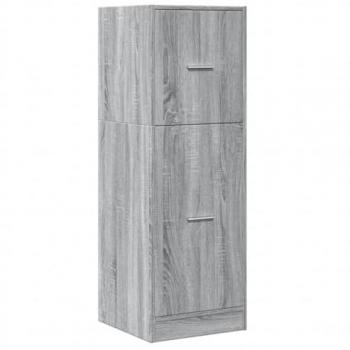 Armario botiquín gris Sonoma 40x41x118 cm madera de ingeniería
