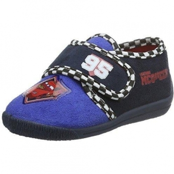 CarsBoys Kids Velcro low Houseshoes - pantuflas con forro cálido Niños
, color Azul, talla 22