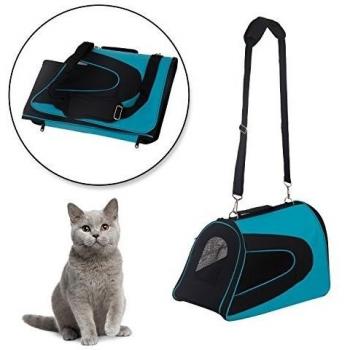 Transportin Perro Gato Mascotas Bolsa de Viaje Asas y Correa ajustable NUEVO
