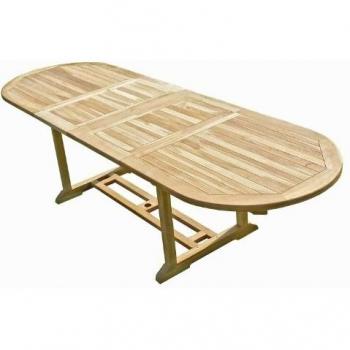 Mesa de jardín de madera de teca HENUA para 10/12 personas