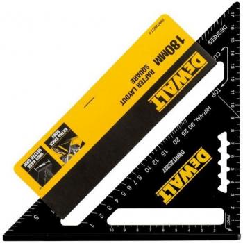Dewalt DWHT25227-0 Escuadra Métrica 18cm - Base Fija de Gran Tamaño