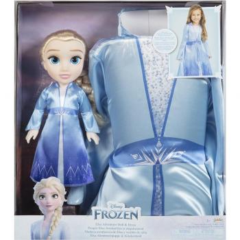 Muñeca y disfraz de Elsa (Frozen Disney) - Jakks Pacific