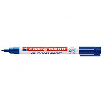 Edding 8400 - Rotulador para CD, color azul, 0,5-1 mm