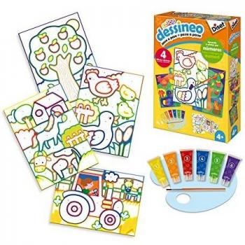 Dessineo- Pintar Por Números Granja, Multicolor