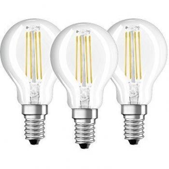 Osram 819733 Bombilla LED E14, 4 W, Blanco, 3 Unidades