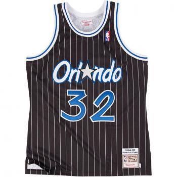 Camiseta Swingman Mitchell & Ness Orlando Magic 1995 Shaquille O'Neal Negra para Hombre