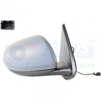 Espejo retrovisor VAN WEZEL 1557808 con ajuste manual, diseño aerodinámico, acabado en negro, compatible con vehículos de diversas marcas y modelos