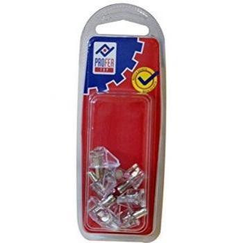 PROFER TOP - Portaestante Transparente 8 Pz Profer Top 5 Mm