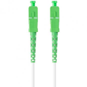 Cable de Fibra Óptica Lanberg SC/APC 40m Monomodo Simplex G657A2 LSZH Blanco