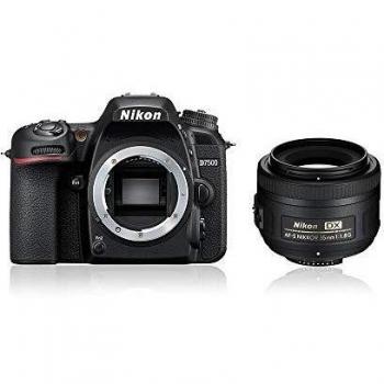 Nikon D7500 + AF-S DX NIKKOR 35mm Juego de cámara SLR 20,9 MP CMOS 5568 x 3712 Pixeles Negro - Cámara digital