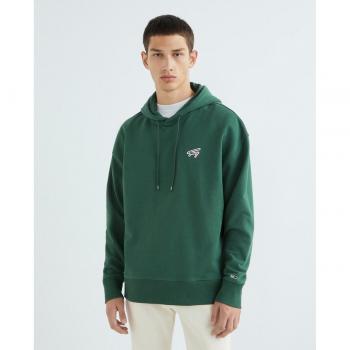 Sudadera Tommy Jeans Signature Verde para Hombre