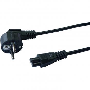 Cable de Alimentación Lineal Negro 1,8 m con 2 Polos y Tierra