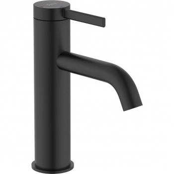 Grifo monomando para lavabo Ona Roca con desagüe click clack, cuerpo liso, Cold Start