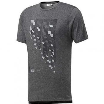 Reebok TS Activchill+Cotton SS Camiseta, Hombre, Negro, M