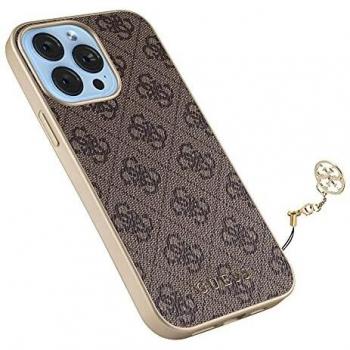 Funda Guess 4G Charms para iPhone 13 Pro Max - Marrón