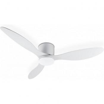 Ventilador de Techo con Luz Noaton Fornax Blanco