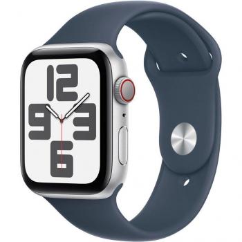 Apple Watch SE (2nd generation) GPS + Cellular, 44mm Silver Aluminum Case with Abyss Blue Sport Band