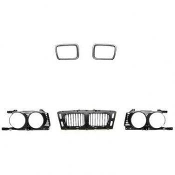 Rejilla delantera Van Wezel 0635514 para BMW Serie 5 E34 (1988-1995) - Modelos 8 cilindros y 6 cilindros después de 1994