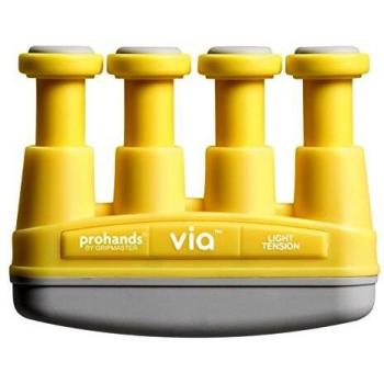 Pro Hands Gripmaster Pro Hands Fingertrainer Via Light 230 x - Fortalecedor de mano, color amarillo